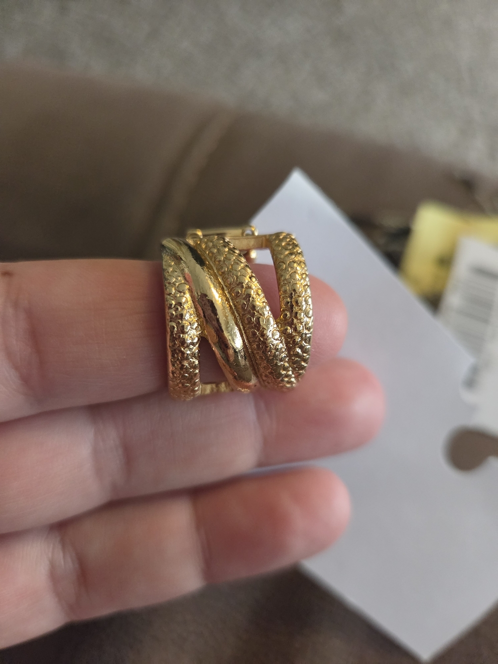 Gold Textured RING